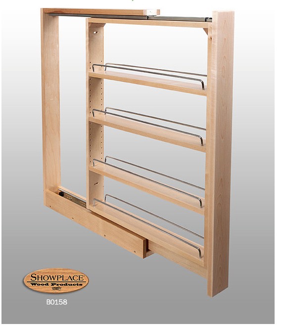 Slim pull out rack showplace cabinets traditional kitchen cabinets