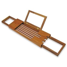 Adjule Bathtub Caddy Foter Teak Tub Caddy