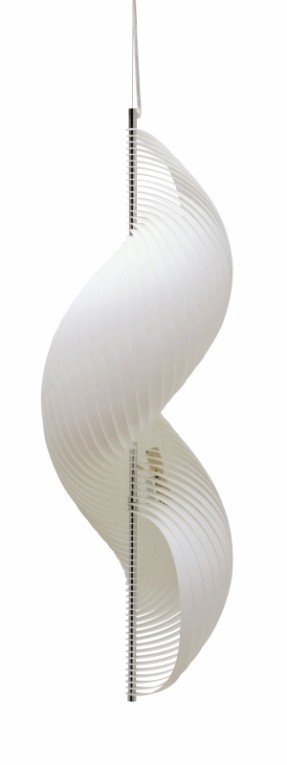 Twirl Pendant Lamp in White
