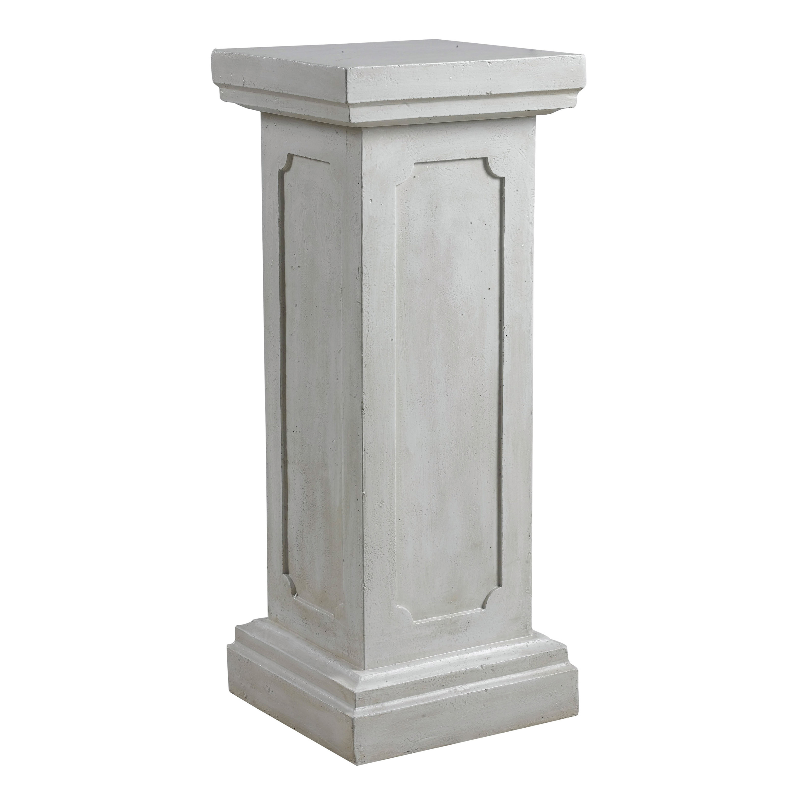 White Garden Column Pedestal