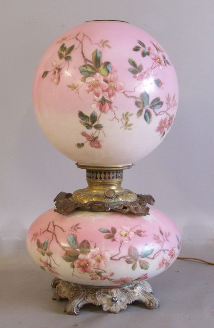 Antique hurricane lamp 2