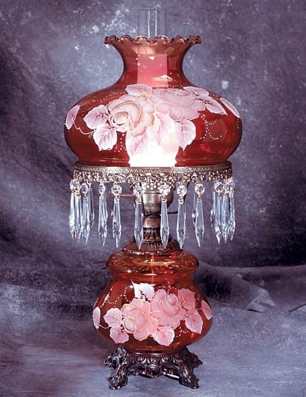 Red Hurricane Lamp