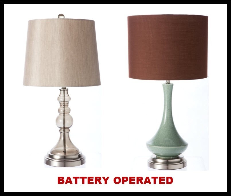 Battery operated lamps
