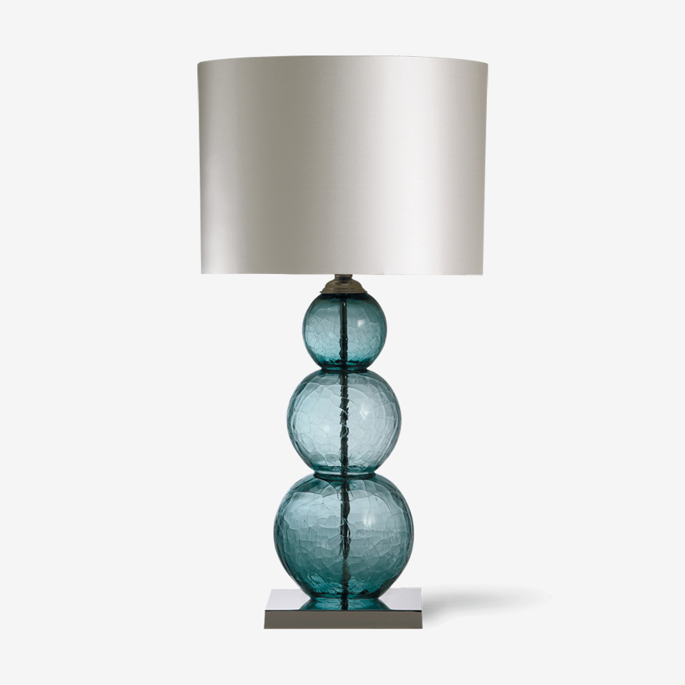 Crackle glass table lamp 4