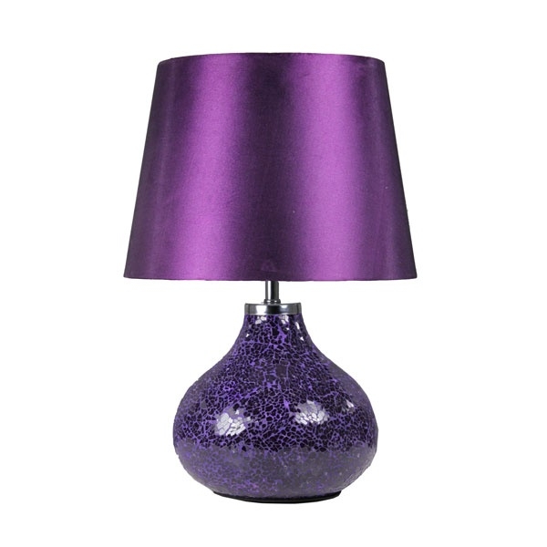 Crackled glass table lamp 1