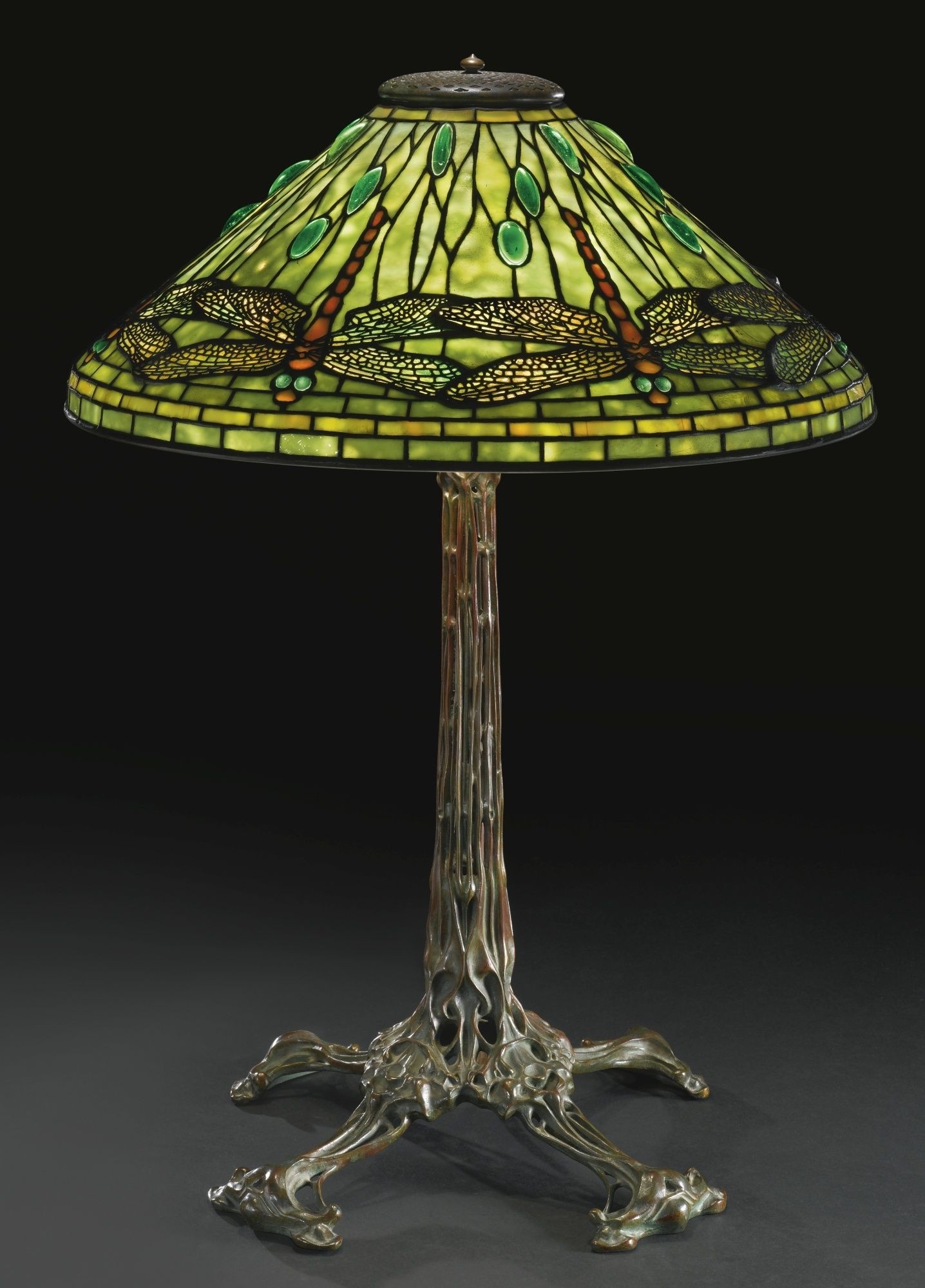 Tiffany Studios Japanese Dragonfly Stained Glass Table Lamp – HISTORY  COMPANY