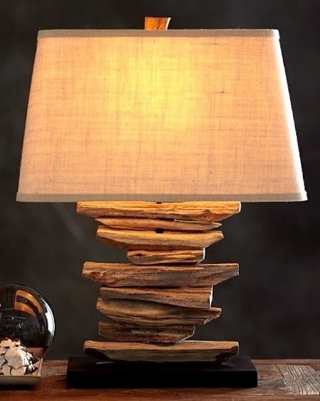 Drift wood lamp