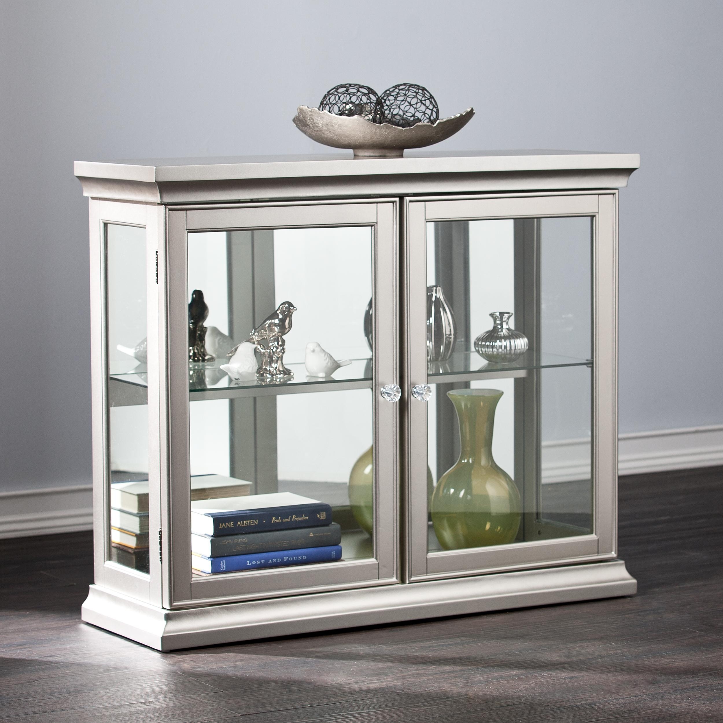 French glass display cabinets