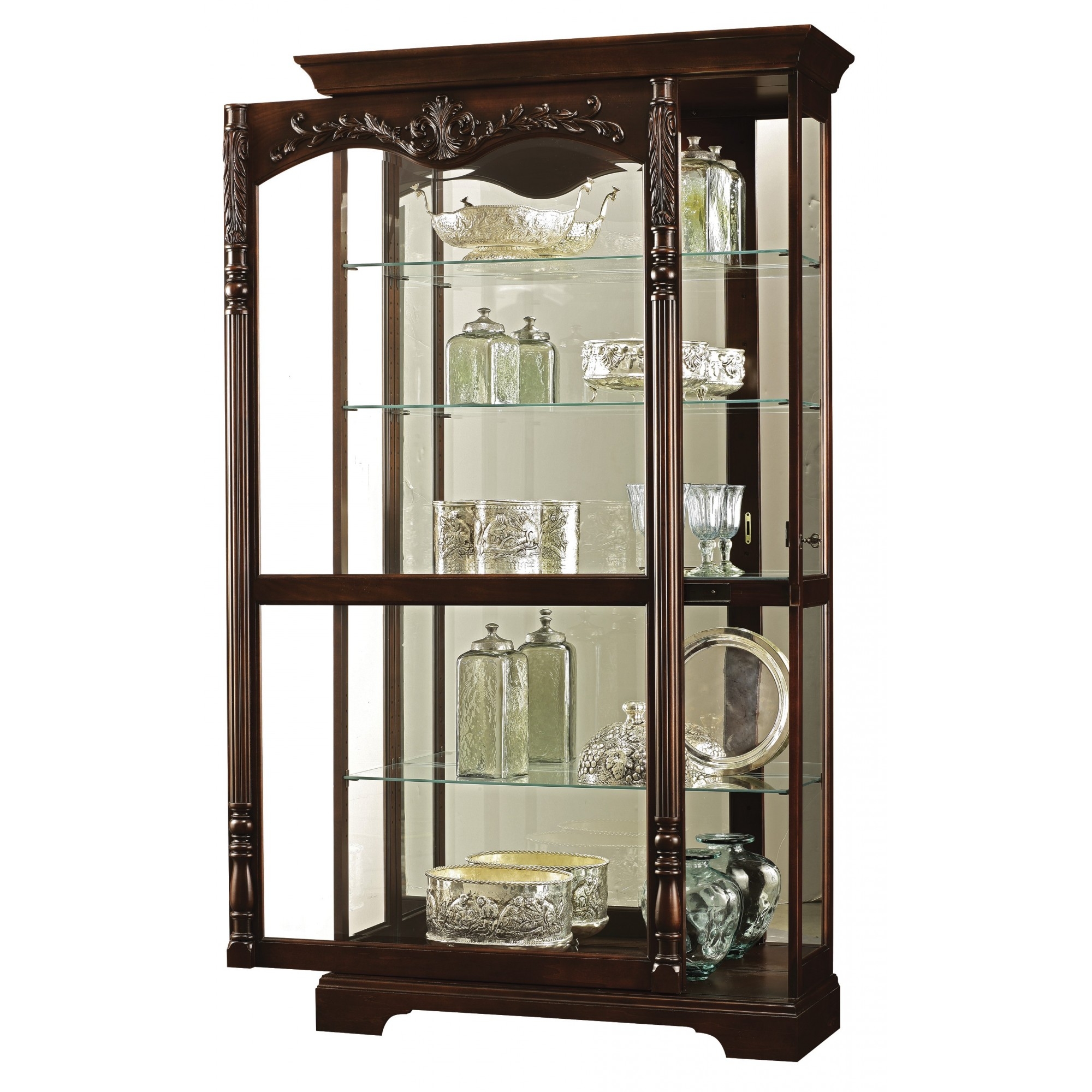 Glass curio display cabinet 6