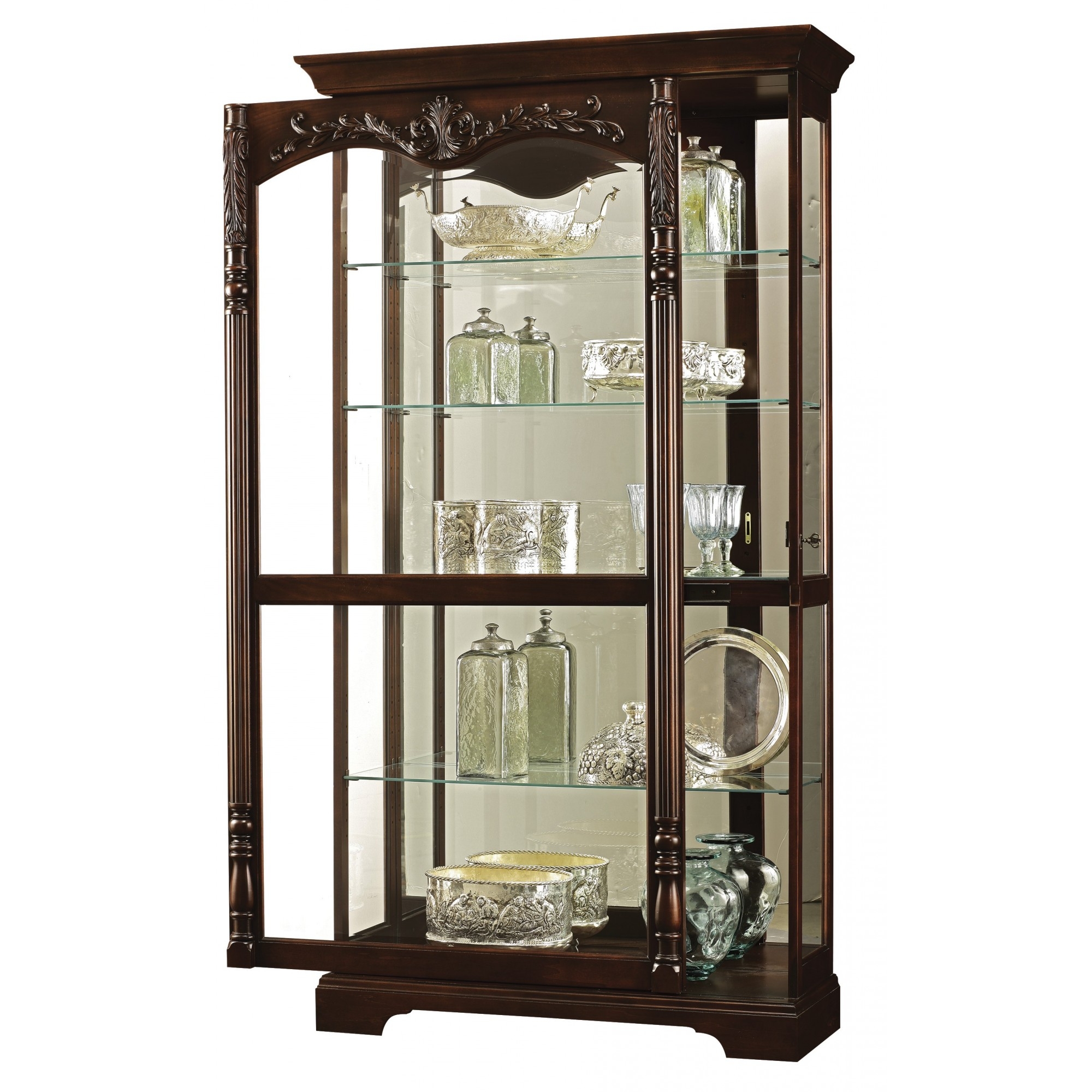 Glass Curio Display Cabinet - Foter