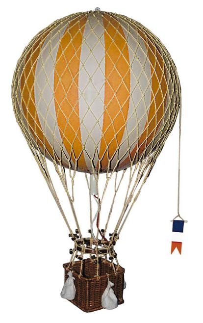 Hot air balloons in this vintage style remind me of