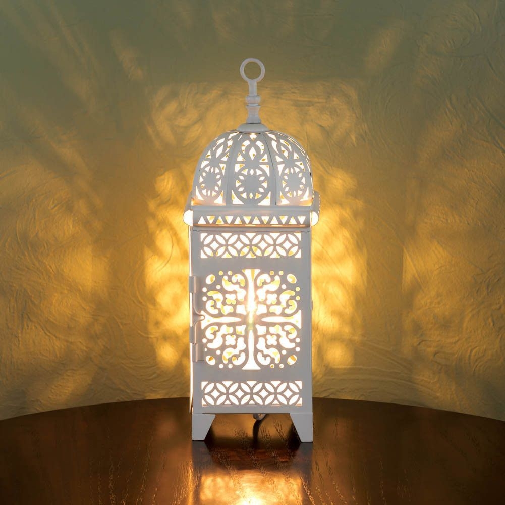 Lantern style table lamps
