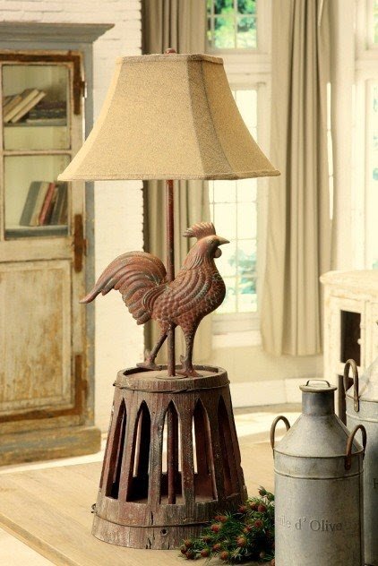 Rooster lamp 22