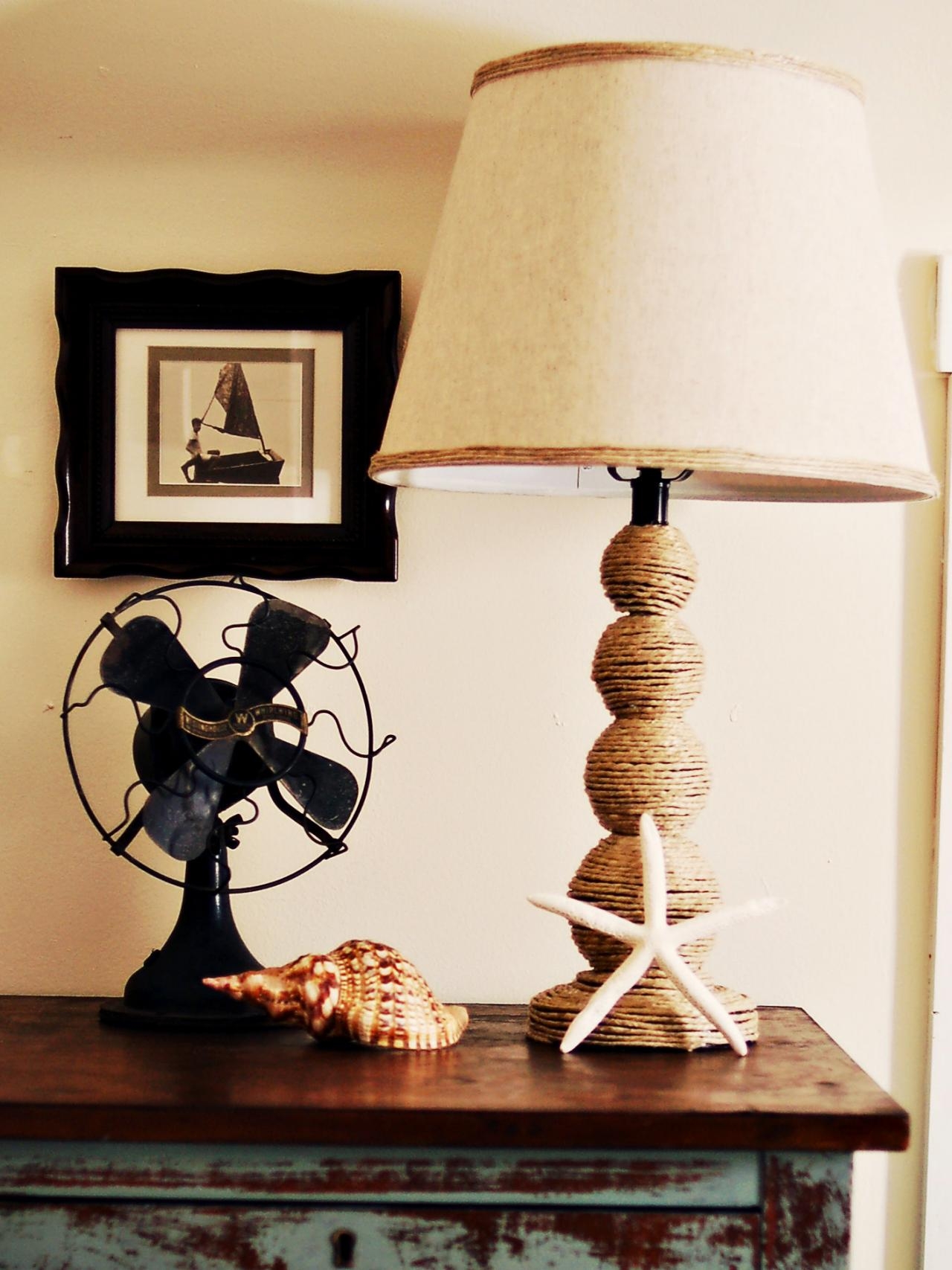 Rope deals lamp stand