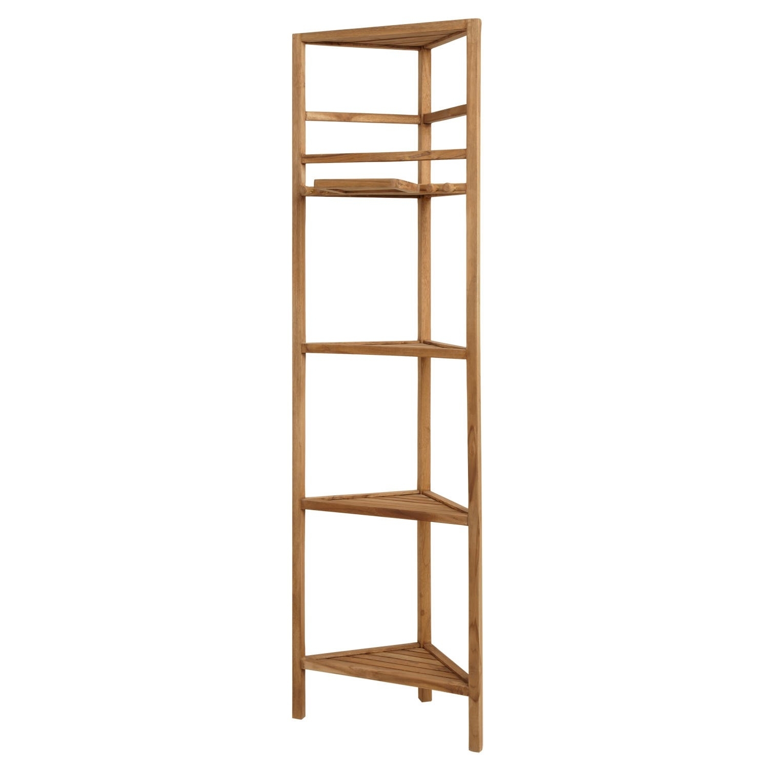 Teak Shower Shelving