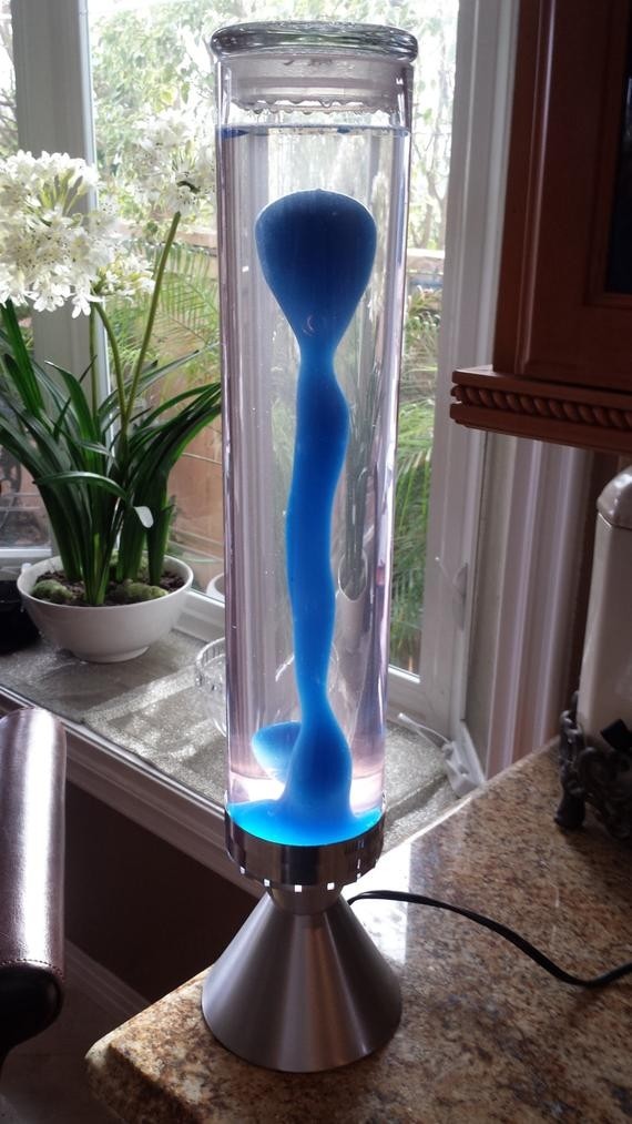 Tall boy lava lamp electric blue