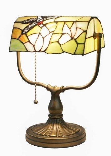Tiffany style bankers lamp 32