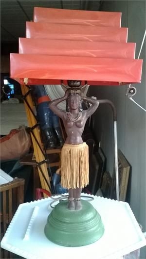 Vintage Hula Girl Lamp - Foter