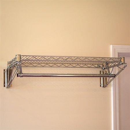 metal coat rack with shelf