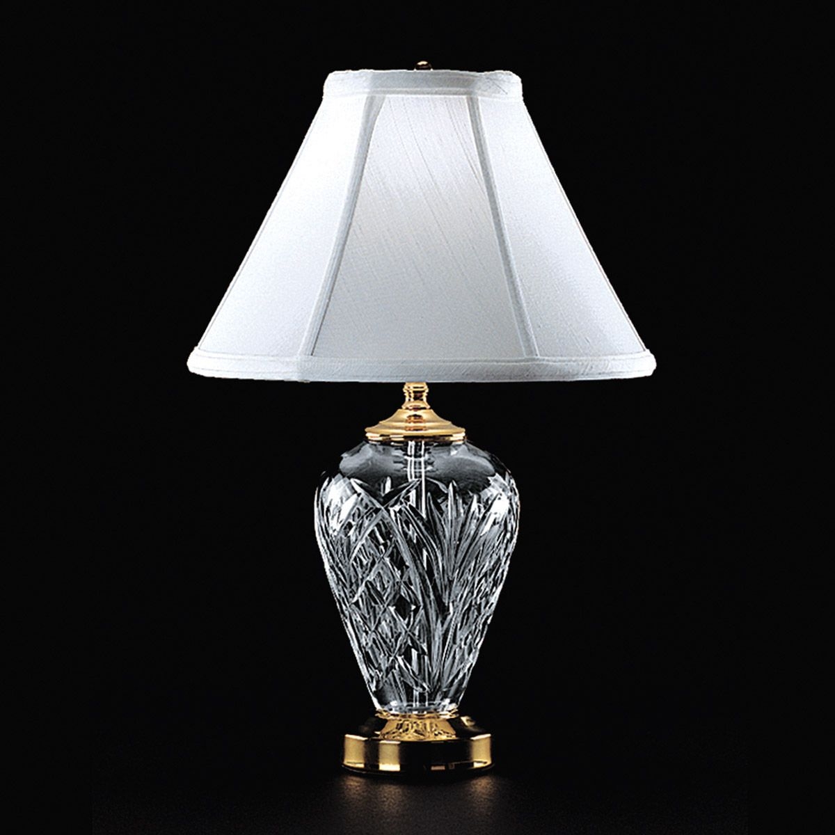 Waterford crystal polished brass kilkenny accent lamp 020 465 07