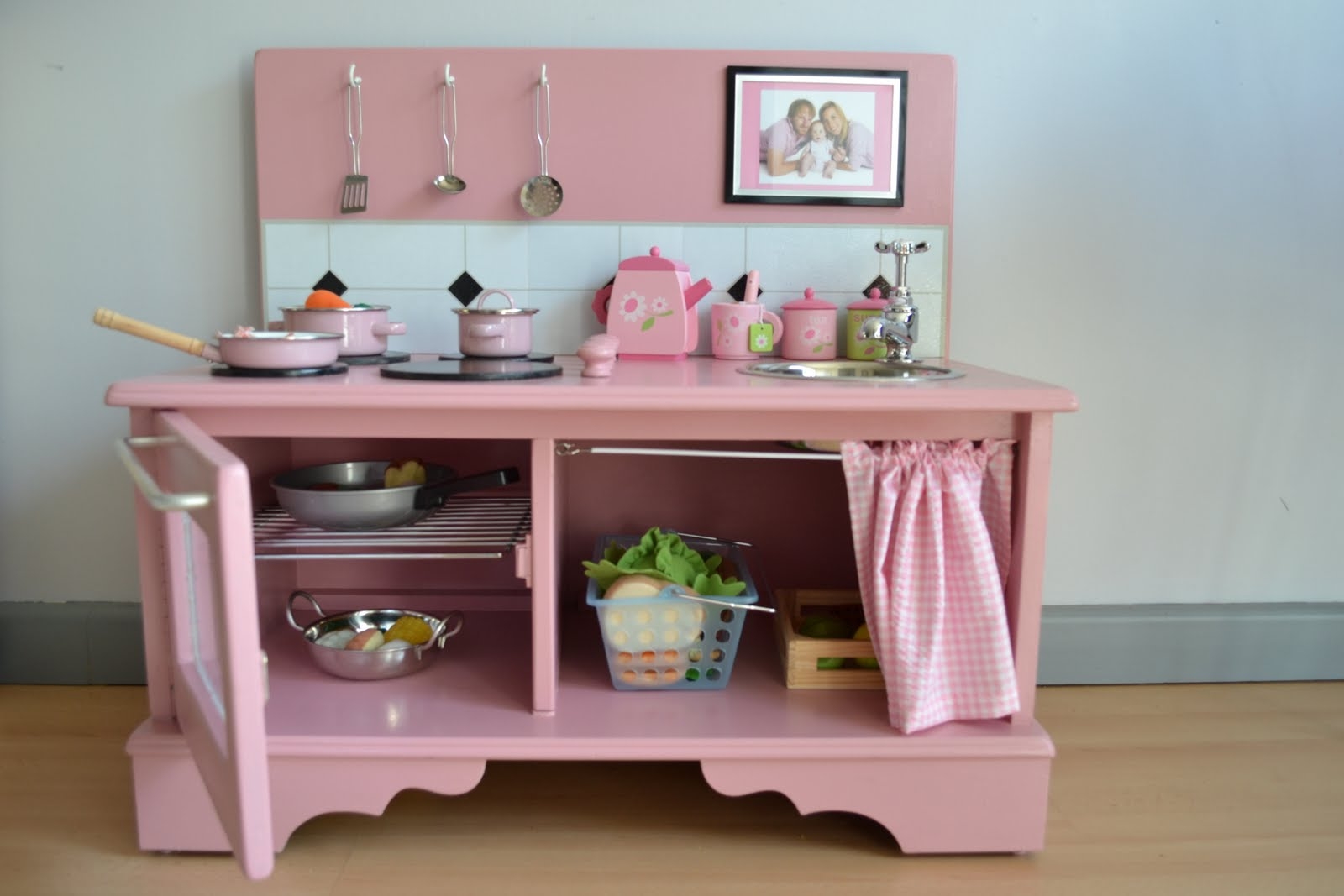 handmade play kitchen