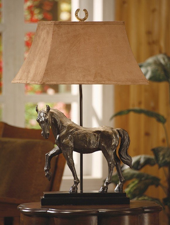 Antique horse lamps