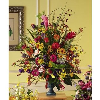 silk floral arrangements for weddings near me