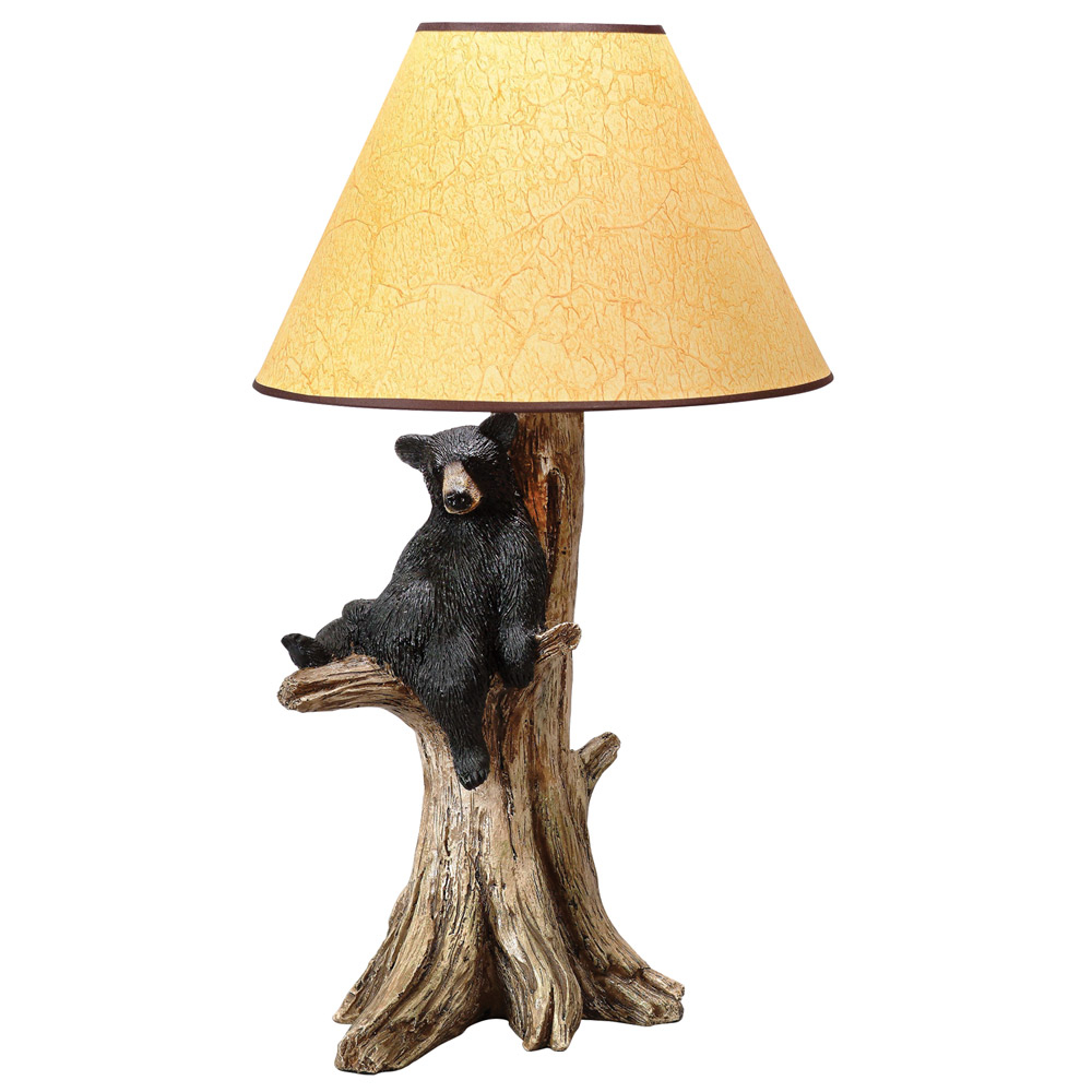 fireside design black bear lamp