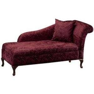 Burgundy chaise lounge 3