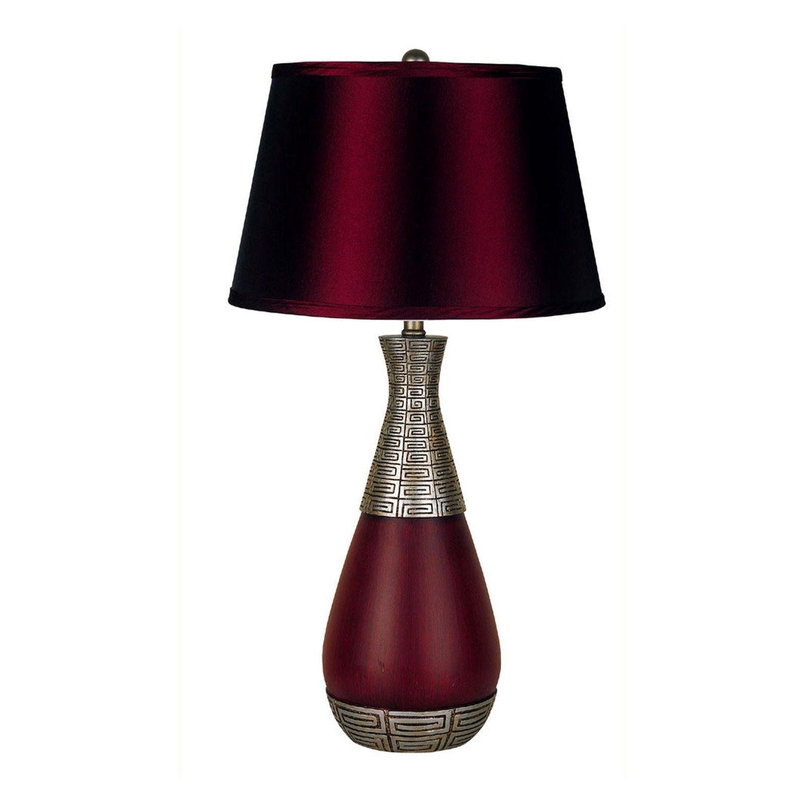 Burgundy lamp shades 3