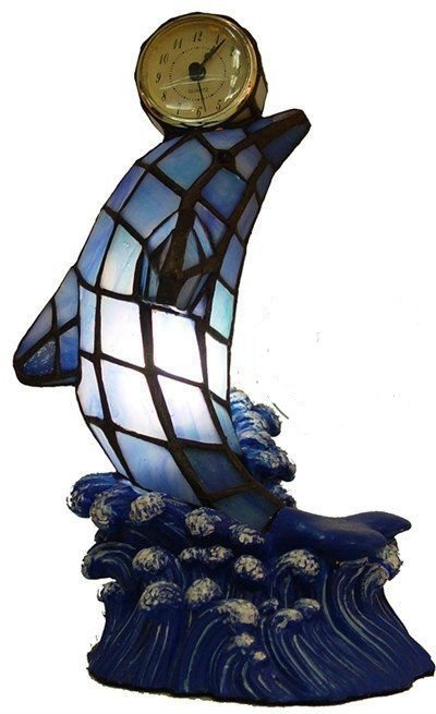 Dolphin tiffany style lamp