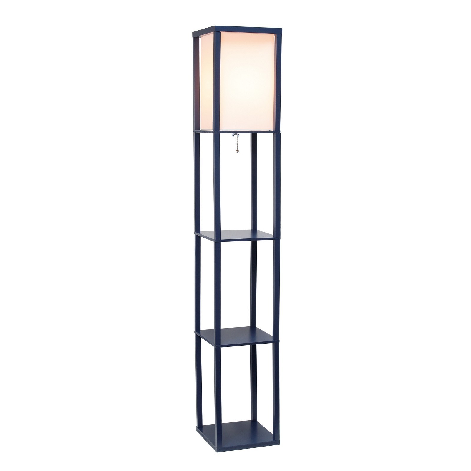 Floor lamp with shelves 2