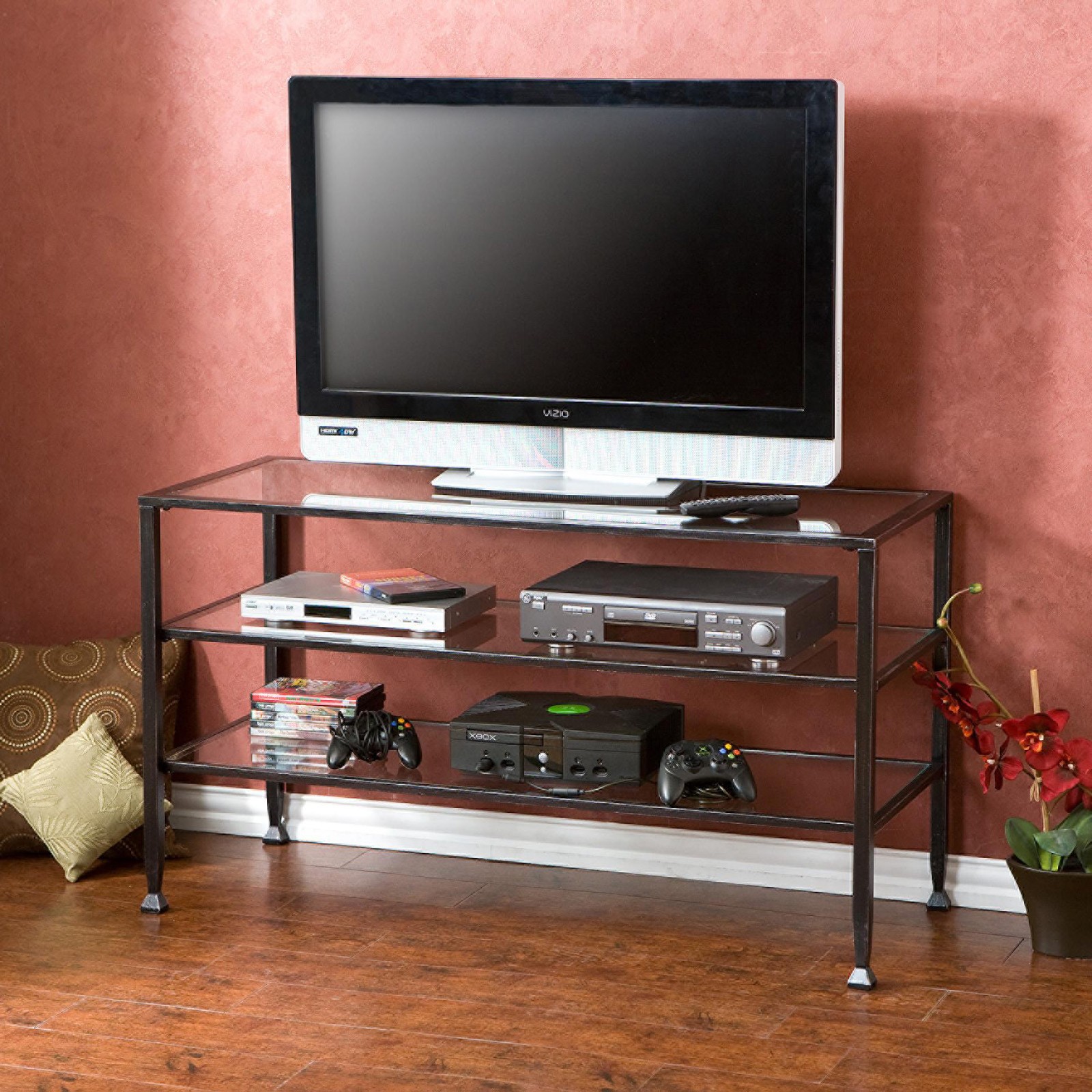 Glass and metal tv stands 10