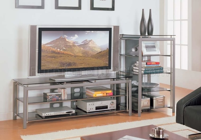 Glass and metal tv stands 24