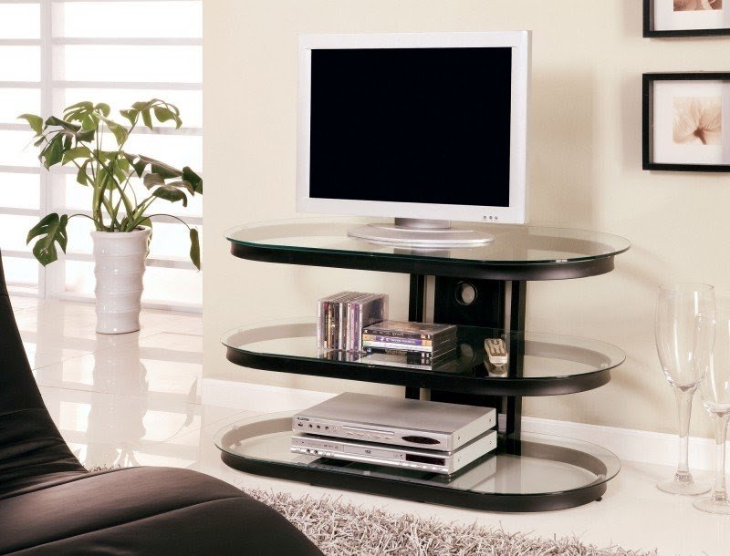 Glass and metal tv stands 4