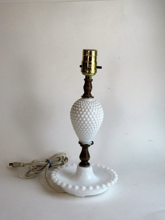 white milk glass lamp shade