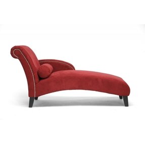 Burgundy Chaise Lounge - Foter