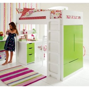 Kids Loft Bed With Desk Underneath Ideas On Foter