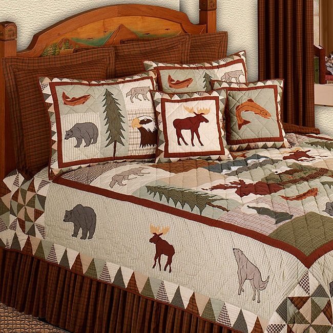 Mountain whispers king size quilt
