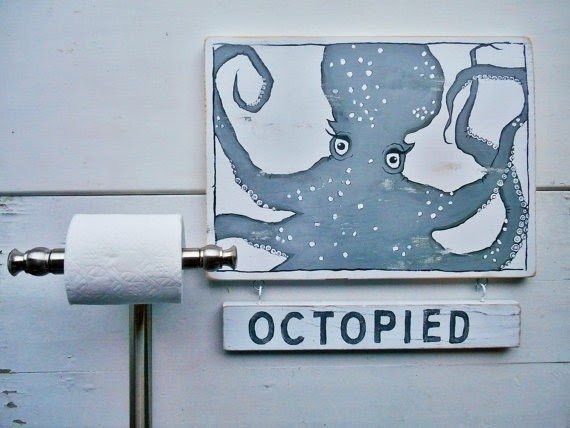 Nautical octopiedunoctopied flip sign