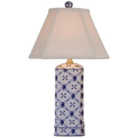 Ralph lauren lamp blue and white