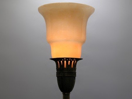 Replacement glass torchiere lamp 1