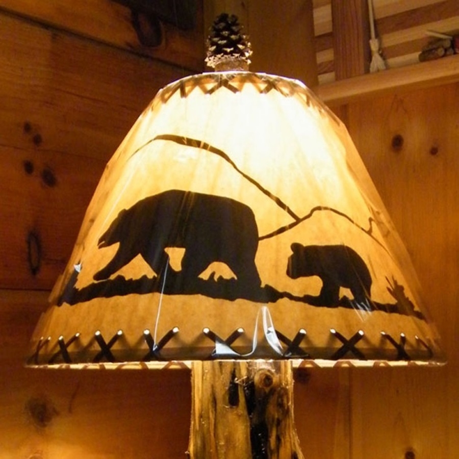 fireside design black bear lamp