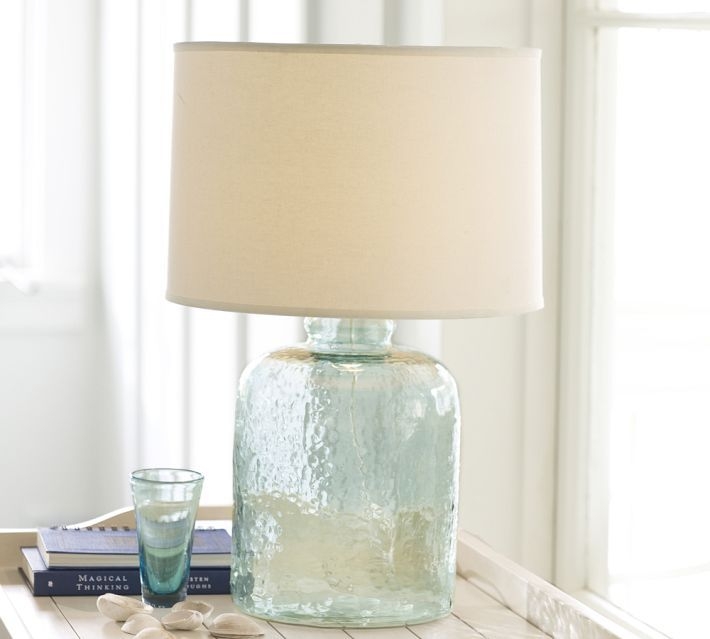 sea glass table lamp