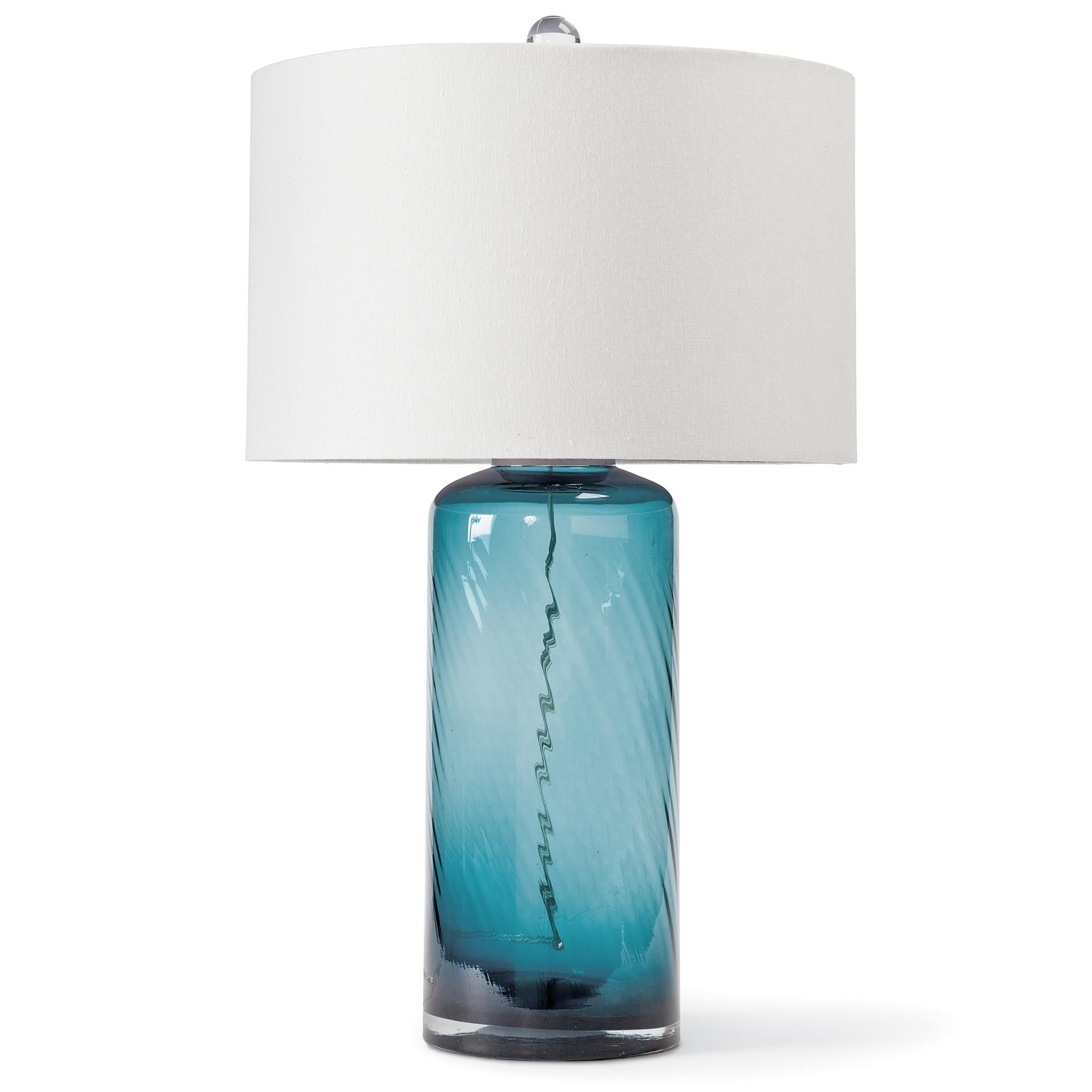 seaglass table lamp