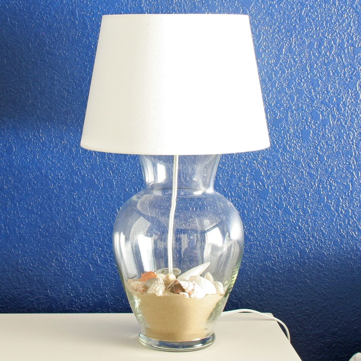 Seaglass lamp