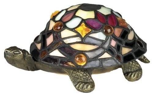 Stained glass turtle lamp 26