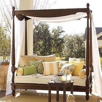 Balinese daybed canopy pottery barn