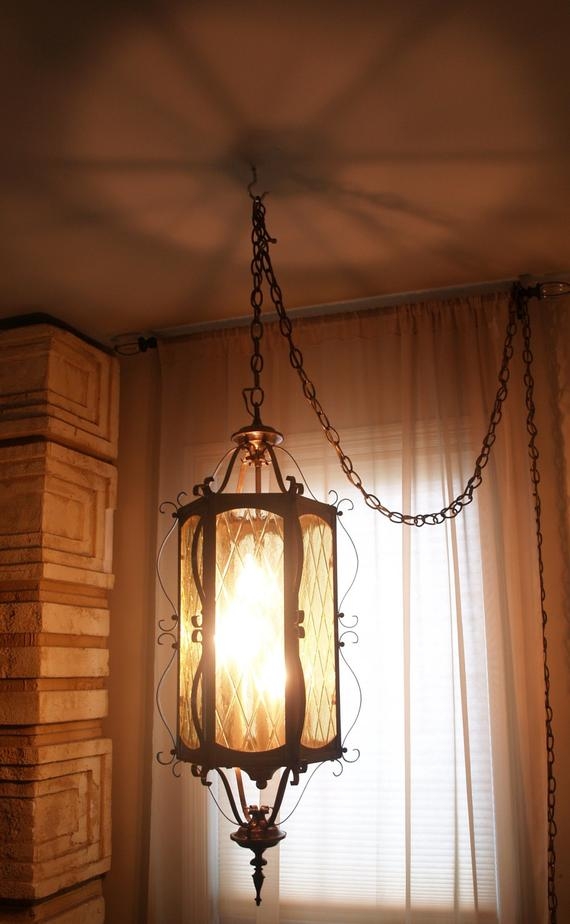 Beautiful 60s vintage hanging lamp mid