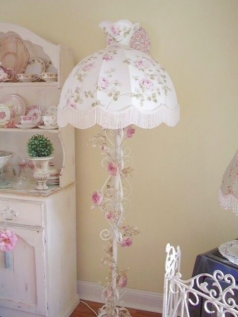 Shabby chic best sale standing lamp